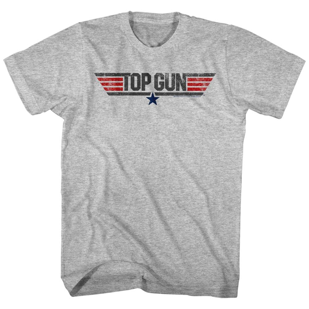 Wholesale Top Gun Movie Logo Heather Gray Adult T-Shirt