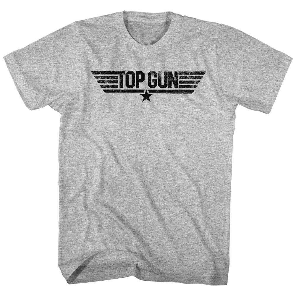 Wholesale Top Gun Movie Logo Heather Gray Adult T-Shirt