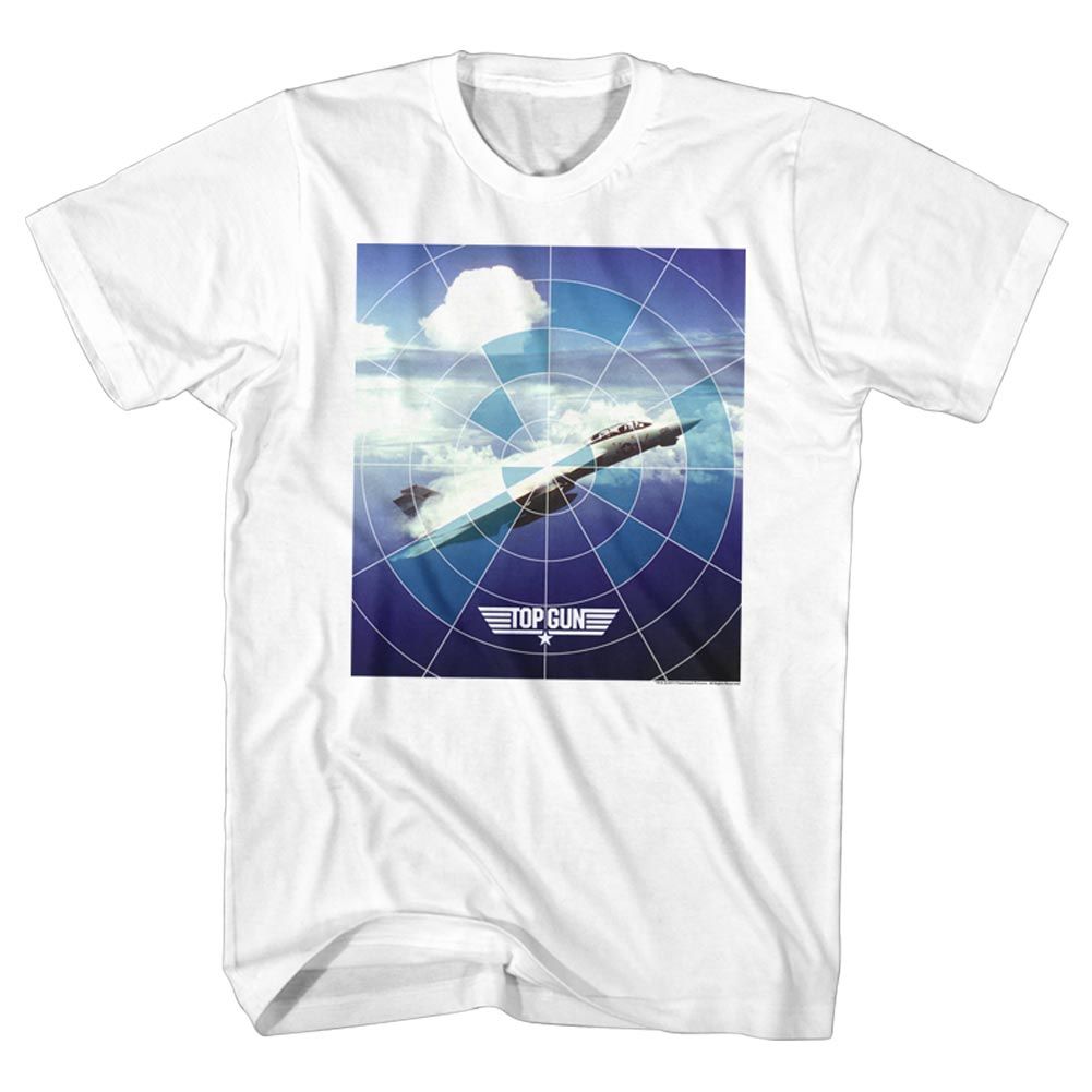 Wholesale Top Gun Movie Jet White Adult T-Shirt