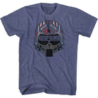 Wholesale Top Gun Movie Maverick Helmet Heather Vintage Blue Adult T-Shirt