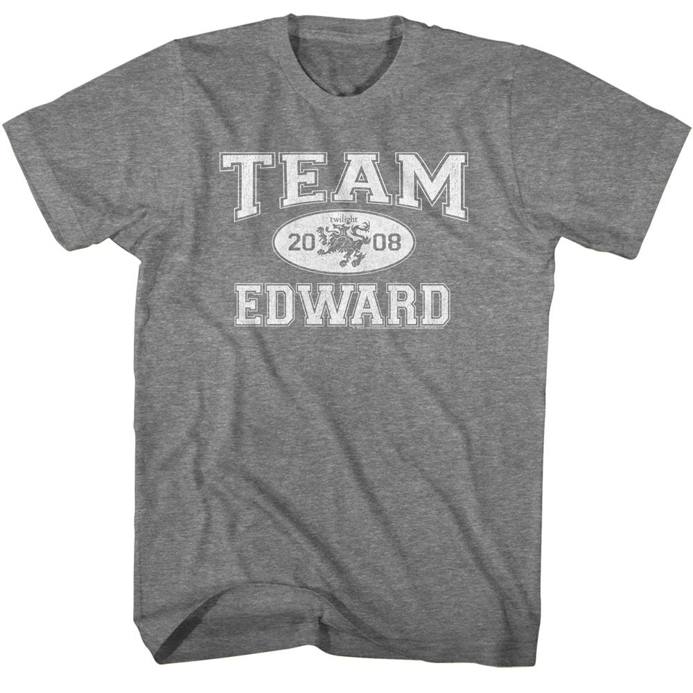 Wholesale Twilight Movie Team Edward Solid Graphite Adult T-Shirt