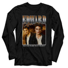 Wholesale Twilight Movie Two Image Box Black Adult Long Sleeve T-Shirt