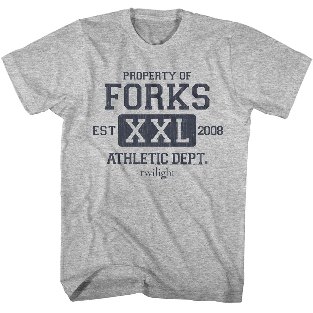 Wholesale Twilight Movie Forks Athletic Dept Gray Adult T-Shirt