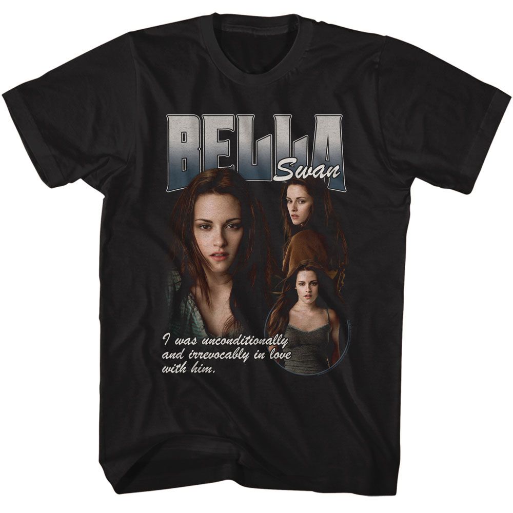 Wholesale Twilight Movie Bella Ireevocably in Love Black Adult T-Shirt
