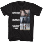 Wholesale Twilight Movie He Protect He Attack Black Adult T-Shirt