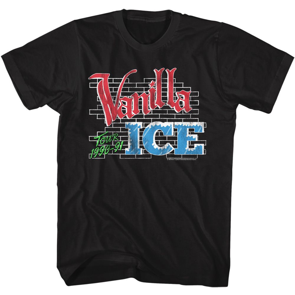 Wholesale Vanilla Ice Tour 90-91 T-Shirt