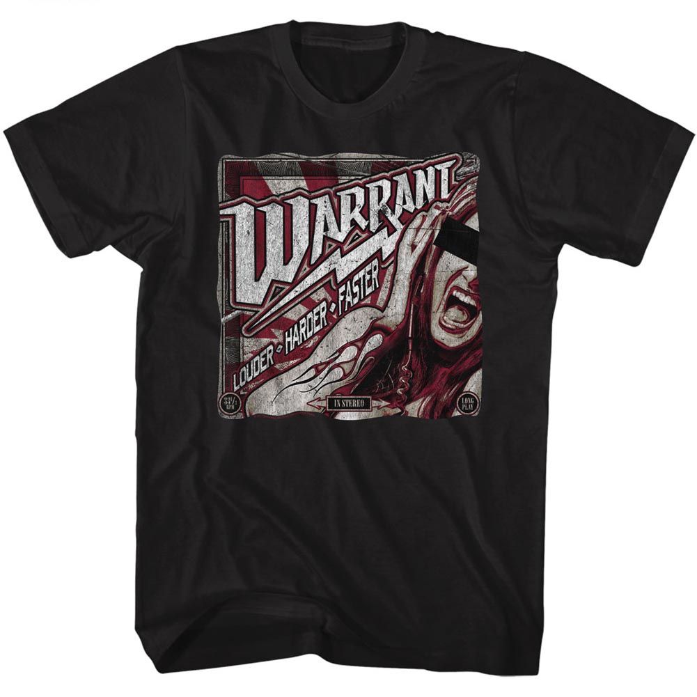 Wholesale Warrant Louder Harder Faster T-Shirt