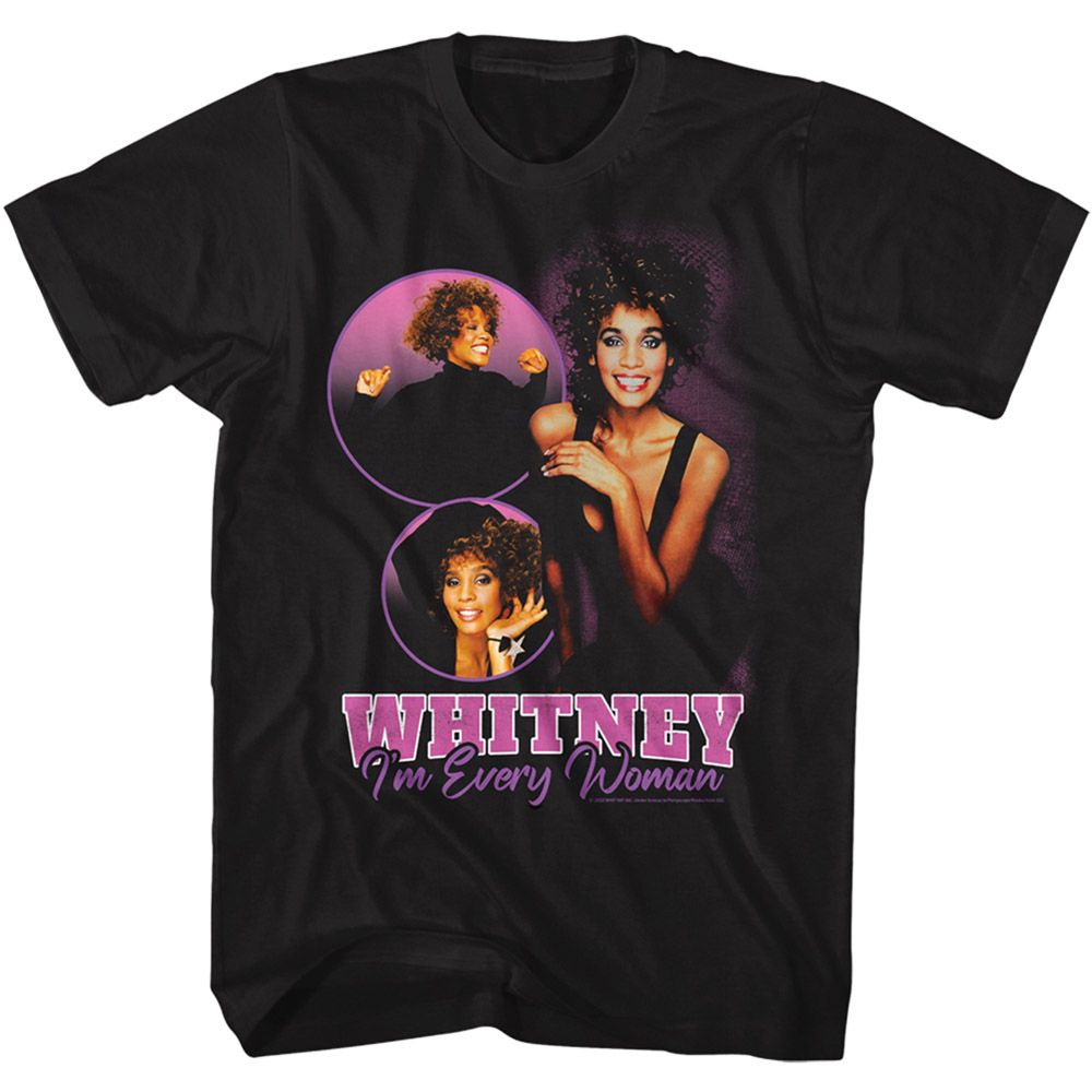 Wholesale Whitney Houston Every Woman Collage T-Shirt