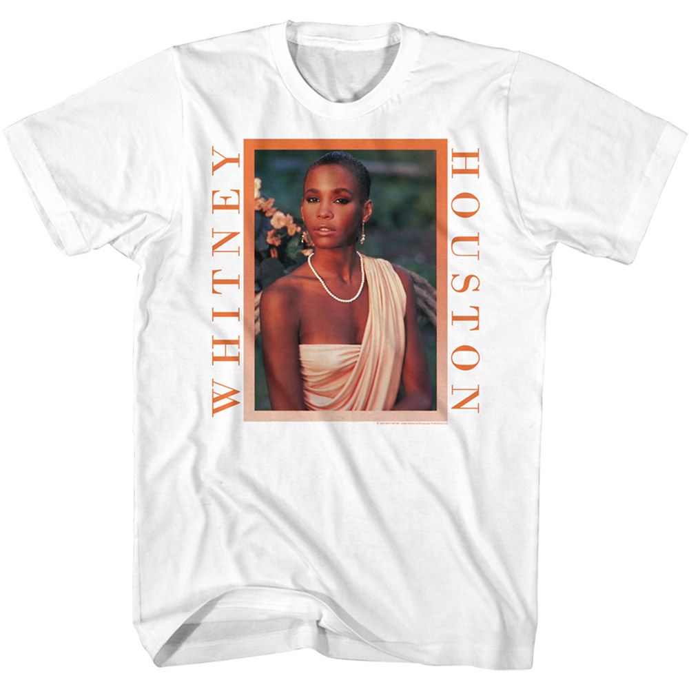 Wholesale Whitney Houston Peachy Border T-Shirt