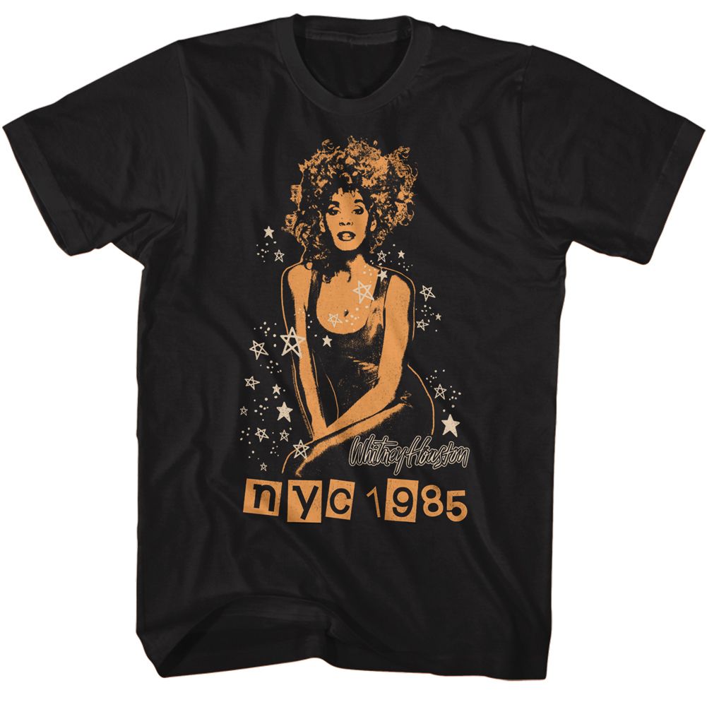 Wholesale Whitney Houston NYC 1985 Stars T-Shirt