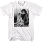 Wholesale Whitney Houston B&W Brick Wall Sit T-Shirt