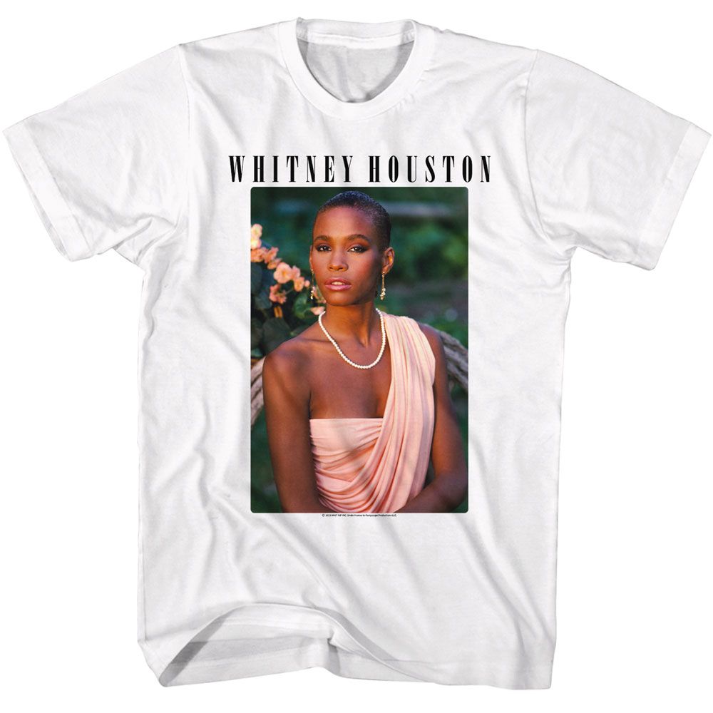 Wholesale Whitney Houston Photo and Logo T-Shirt