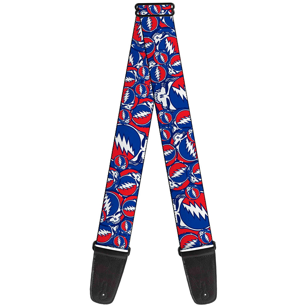 Red white and blue guitar strap cheap